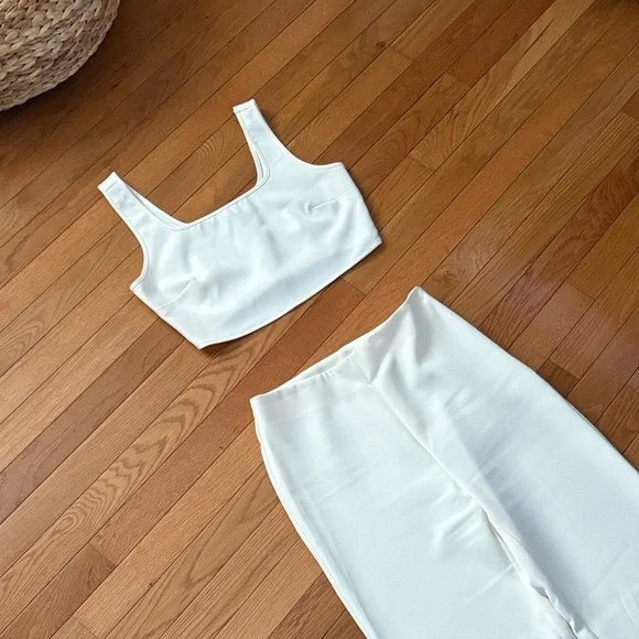 Sincerely Jules Cream Wide Leg Jumpsuit - Picture 5 of 9